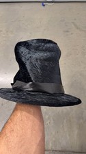 California Costumes Black Velvet Top Hat with Satin Band