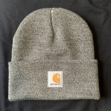 Carhartt Knit Beanie: Grey: Model AH8998: Pre Owned Youth One Size Fits Most