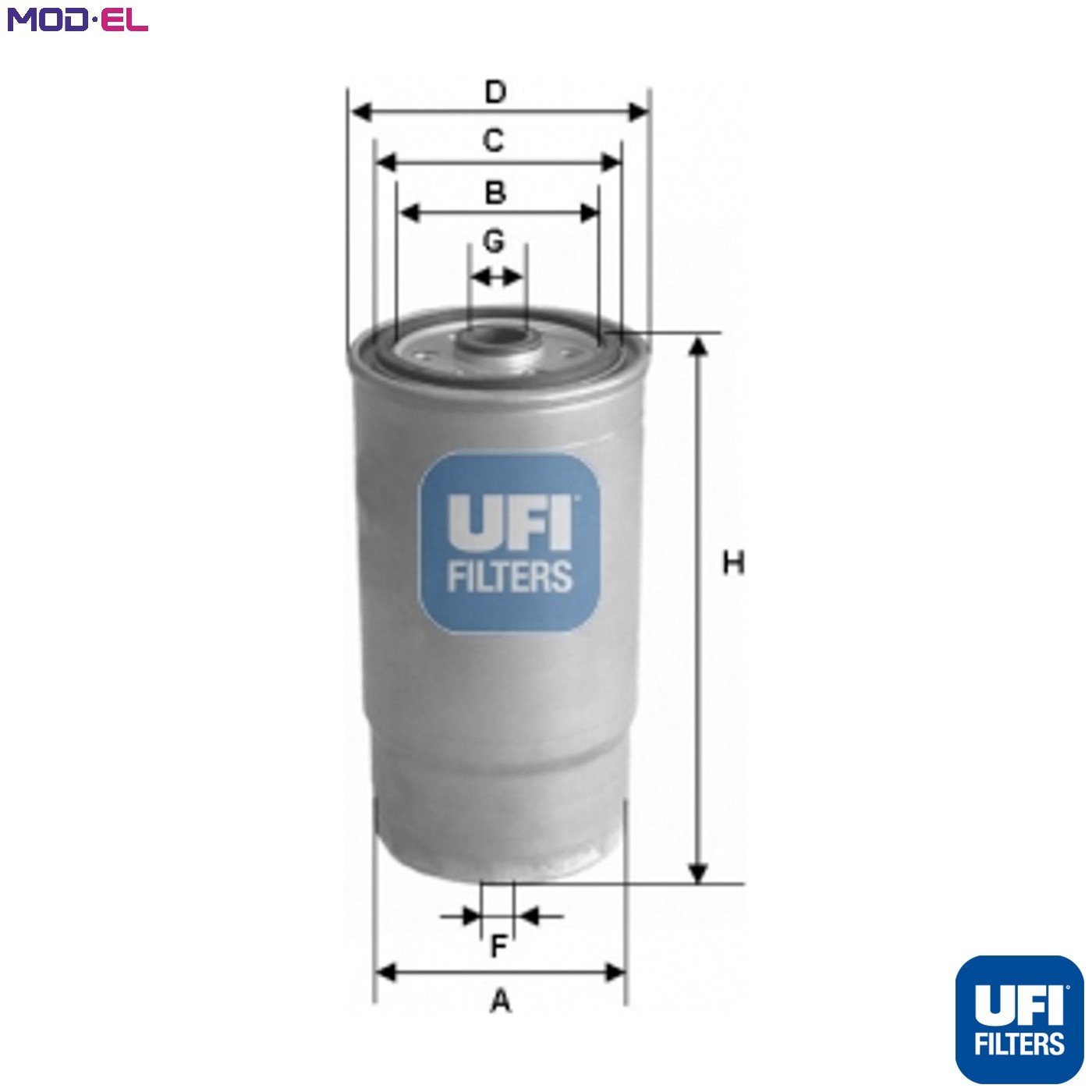 FUEL FILTER 24.460.00 FOR HYUNDAI HIGHWAY/VAN LANTRA AVANTE/III ELANTRA SANTA - Image 5