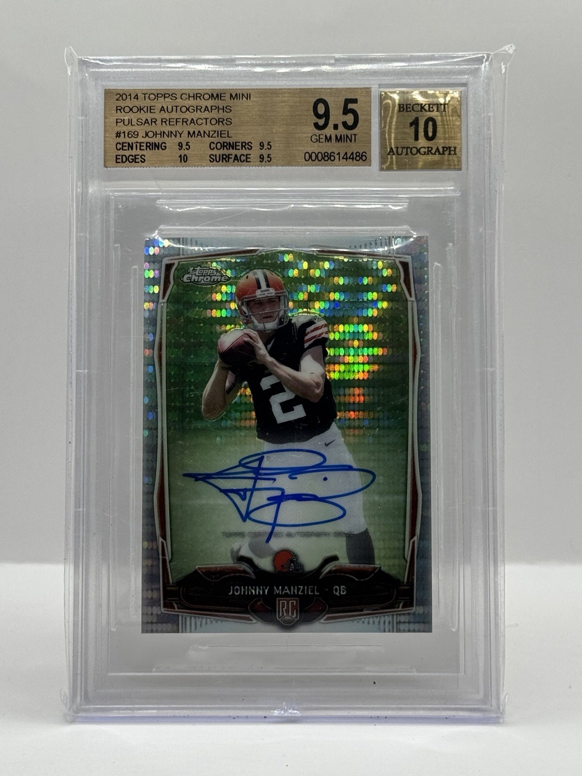 2014 Topps Chrome - Johnny Manziel #169 Rookie Autographs (AU, RC) /15