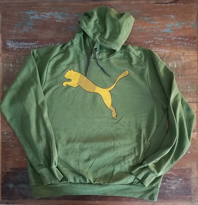 PUMA Hoodie Größe XL Grün Neuwertig Sweatshirt Pullover
