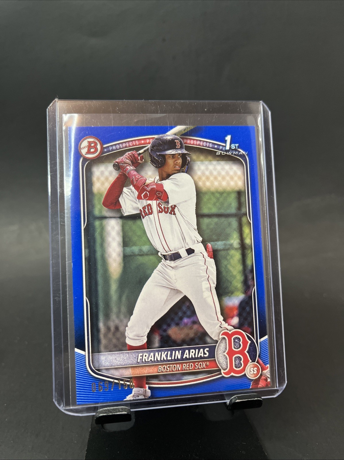2025 Bowman Prospects Franklin Arias #BP-67 Blue Paper 069/150