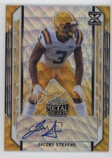 2021 Leaf Metal Draft Gold Wave 1/1 JaCoby Stevens #BA-JS1 Auto 1m1a