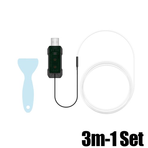 Car Interior Accessories RGB LED Light Strip USB Neon Atmosphere Lamp Decor Set - Bild 10 von 11