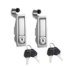 Compression Latch Lock 2 PCS Zinc Alloy Adjustable Lever Trigger Silver