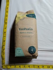 EcoPeaCo. Bamboo Diapers - 7 Ct Size 4 22-37 lbs - NEW