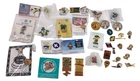 LARGE COLLECTION OF VINTAGE ENAMEL PIN BADGES 60s onwards Butlins, Disney,  Coke