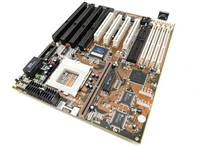 Untested Soyo SY-5TF Motherboard Socket 7 Vintage ISA PCI