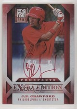 2013 Panini Elite Extra Edition Red Ink /25 JP Crawford #111 Auto 8k4