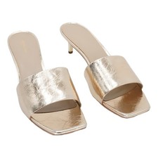 Michael Kors Elyse Square Toe Sandal Pale Gold 11M