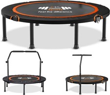 FK Sports Mini Trampoline Foldable Fitness Jumper Rebounder Bouncer Exercise Gym