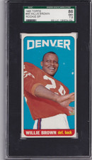 1965 Topps Football, Willie Brown #46, SGC-7.5 (Huge selection of 65 FB Graded)