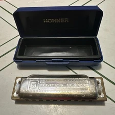 M Hohner Blues Harp Harmonica Made in Germany Original Box