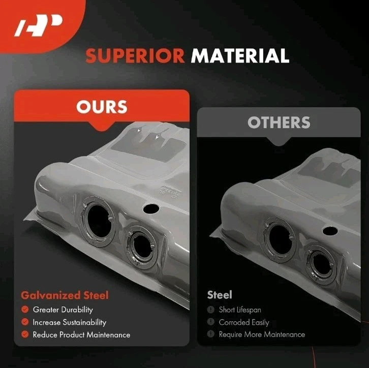 A-Premium Fuel Tank with Lock Ring & 0-Ring Compatible with Jeep CJ5 1978-1983, Foto 3 de 4