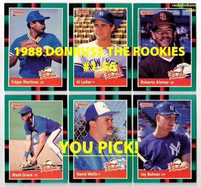 1988 Donruss THE ROOKIES Cards #1-56 Your Choice $2 or 2 Card Minimum YOU PICK!