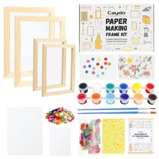 Paper Making Kit 2 Size A5 A6 Papermaking Mould Deckle Pulp Sheets Mesh DIY