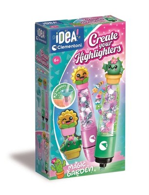 Clementoni Idea Create Your Highlighters Garden, creatieve set voor kinderen van