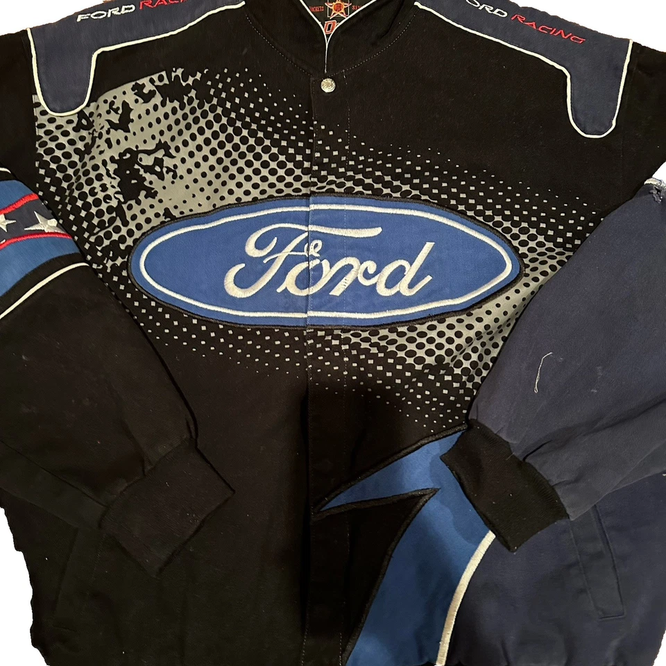 Rare Jeff Hamilton FORD Racing Jacket XL - Image 3 of 4