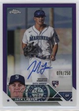 2023 Topps Chrome Rookie Purple Refractor 78/250 Jack Larsen #RA-JLA Auto 11r0