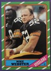 1986 Topps #286 Mike Webster Football card Pittsburgh Steelers! HOF!