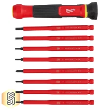 Milwaukee 48-22-2217 8-in-1 1000V Insulated Precision Multi-Bit Screwdriver Set