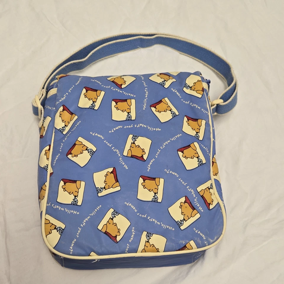 Bolsa de pañales vintage Disney Winnie the Pooh / "Hola, ¿cuál es tu nombre?" Foto 3 de 4