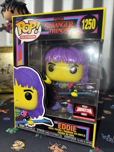 Funko Pop! Vinyl: Stranger Things - Eddie with Guitar (Black Light) - Target...