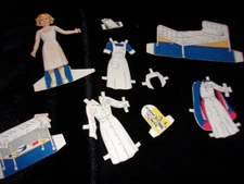 Vintage nurse paper doll, 1940s