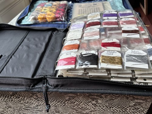 250+ DMC Embroidery thread floss stitching set, with supplies and binders - Picture 7 of 11