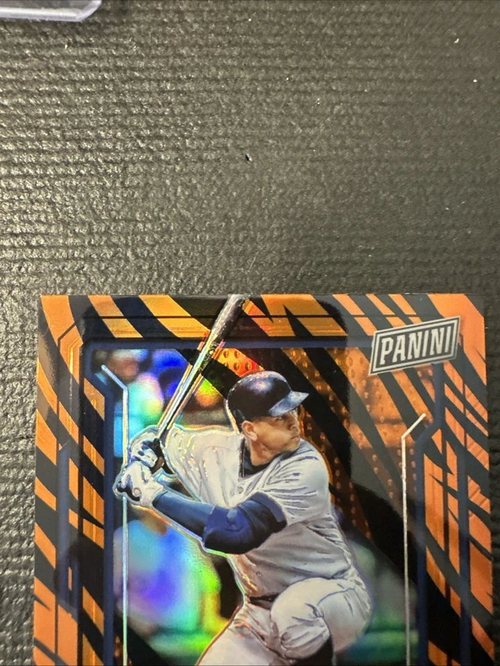 2019 Panini National Convention VIP Alex Rodriguez #57 Tiger Stripes Prizm /10 - Image 2 of 4