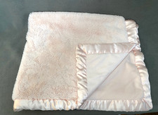 Pink Satin Trim Cloud Island Baby Blanket Lovey Target 30"x40"
