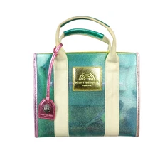 KURT GEIGER LONDON Women Southbank Vinyl Mini Tote Bag Blue Jelly Missing Strap