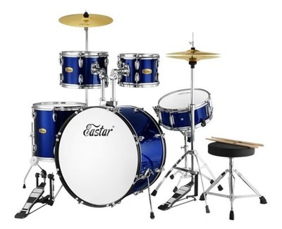 Drum Set Eastar 22 inch for Adults, 5 Piece Full Size Drum Kit junior Beginner 