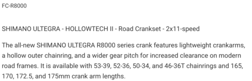 Shimano Ultegra Crank FC-R8000 Left Hand Crank 172.5mm Road Bike Produced 2023 - Picture 7 of 10