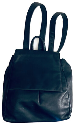 Black leather Pelle Studio backpack Vintage Pelle Studio black leather backpack | Mercari main image 3