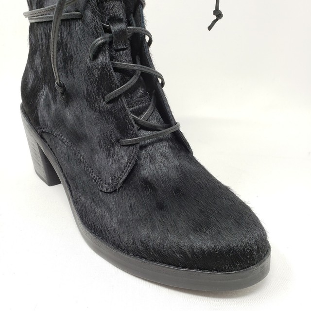 Ugg Australia Oriana Exotic Lace Up Boots Heels Black Calfhair Womens Size 6 | eBay