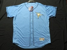 Authentic Tampa Bay Rays 2019 Limited Edition LIGHT BLUE Flex Base Jersey 52