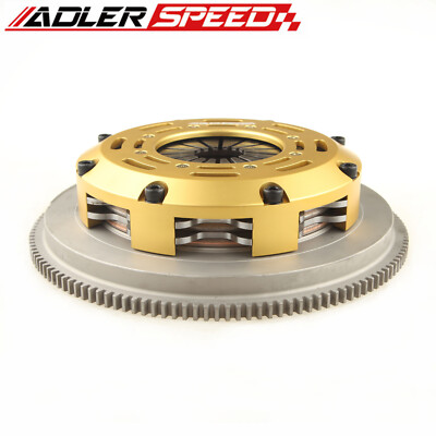Race Clutch Twin Disc & Flywheel For 97-05 AUDI A4 QUATTRO B5 B6 98-05 VW PASSAT