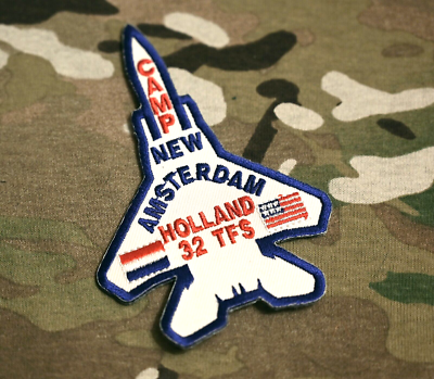 USAF-EUROPE TAC FTR 32 SQN WOLFHOUND CAMP NEW AMSTERDAM HOLLAND