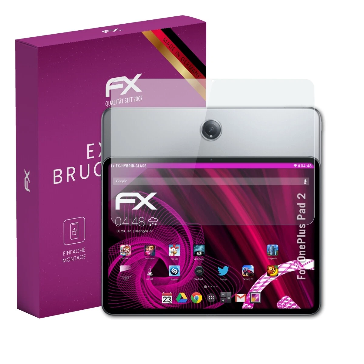 AtFoliX glass film for OnePlus Pad 2 screen protector 9H protective armor