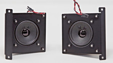 PAIR Visaton FRS-7 Speakers With Custom Brackets  Covers FACTORY TAKEOFF