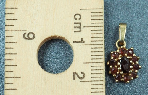 Garnet 9ct Yellow Gold Bohemian Style Pendant - Picture 7 of 12