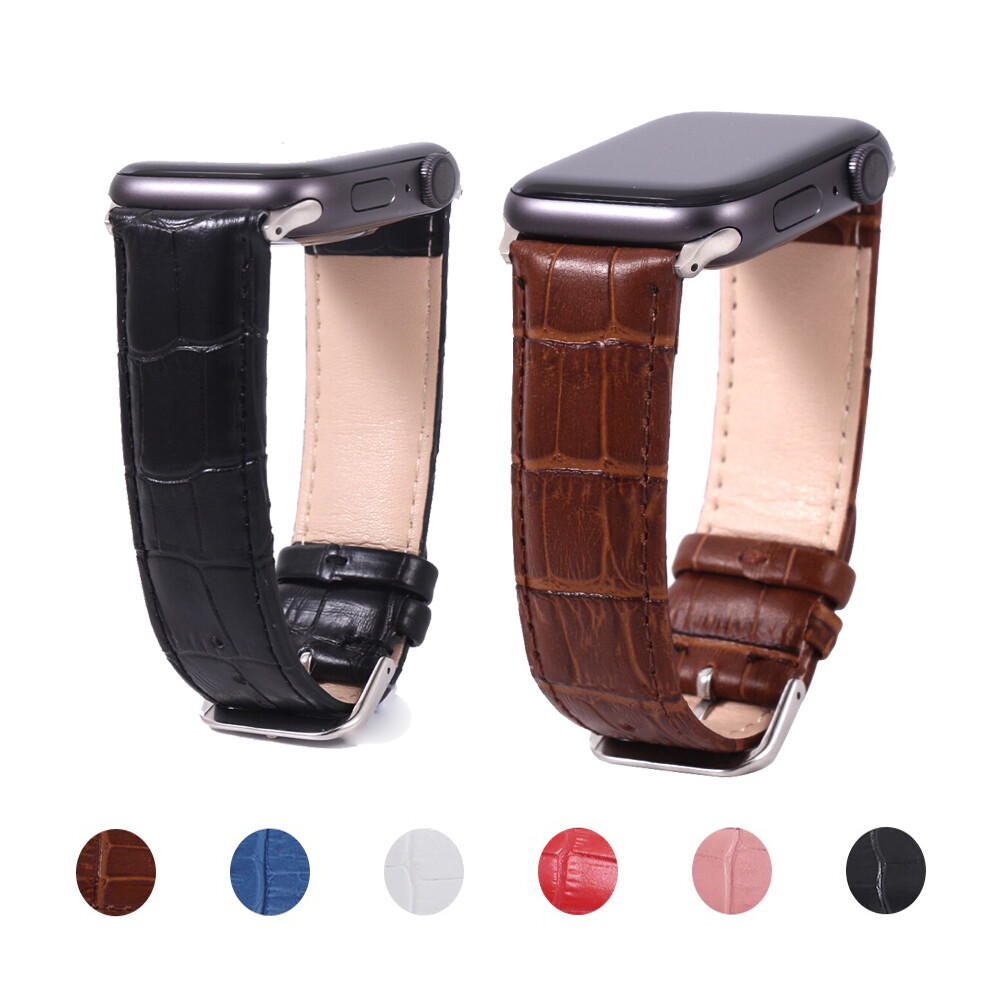 Apple Watch Band Strap Genuine Leather 49mm 45mm 44mm 42mm Series 9 8 7 6 5 4 3-image