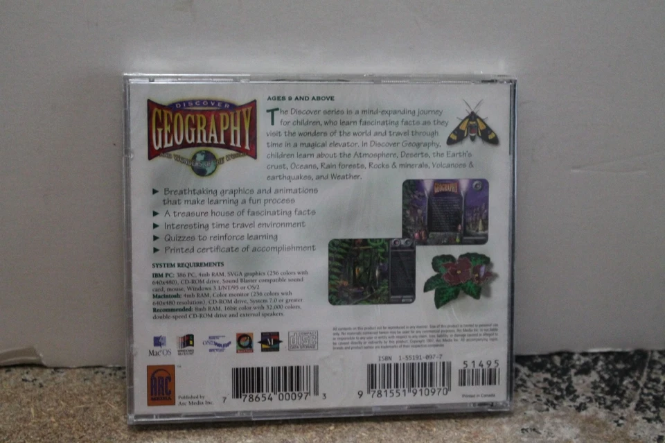 DISCOVER Geography and wonders of the world PC CD-ROM vintage software - Image 3 of 3