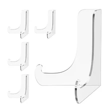 5 Pack Acrylic Display Stand Plate Stand for Display Clear Easel Stand 3 Inch