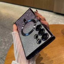 Glitter Shockproof Magsafe Case For Samsung S23 S24 A06 A16 S24 Ultra Plus S24FE