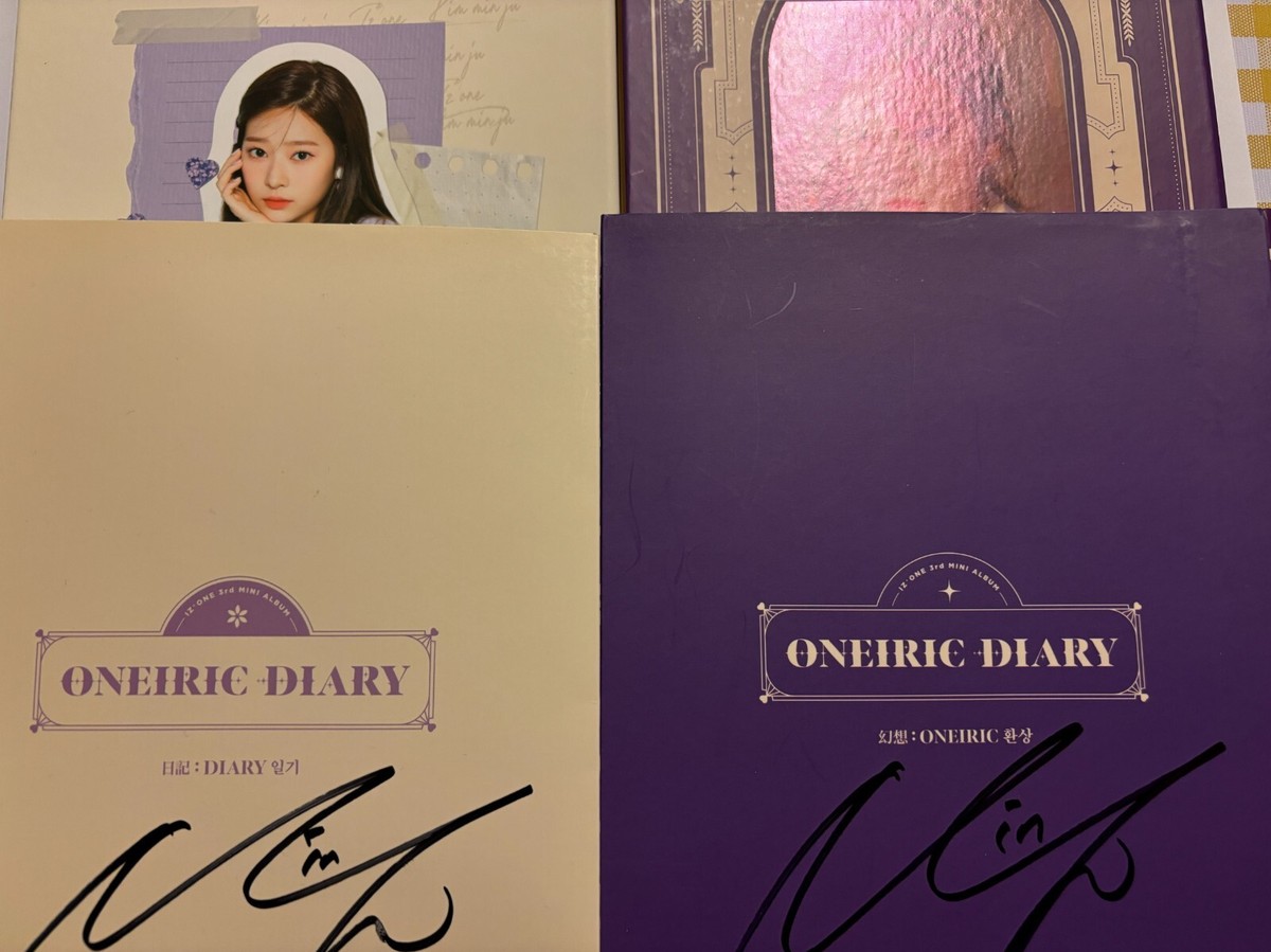 アルバムCDフルコンプリートセット IZ*ONE ミンジュ IZ*ONE [Oneiric Diary] Kim Minju Autographed Signed Album Both Set