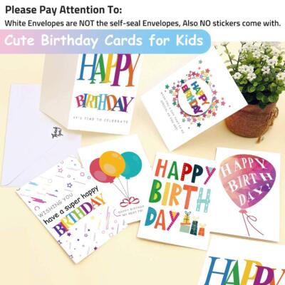 Set 6 Esclusivo Biglietti Di Compleanno Con Fine Argento