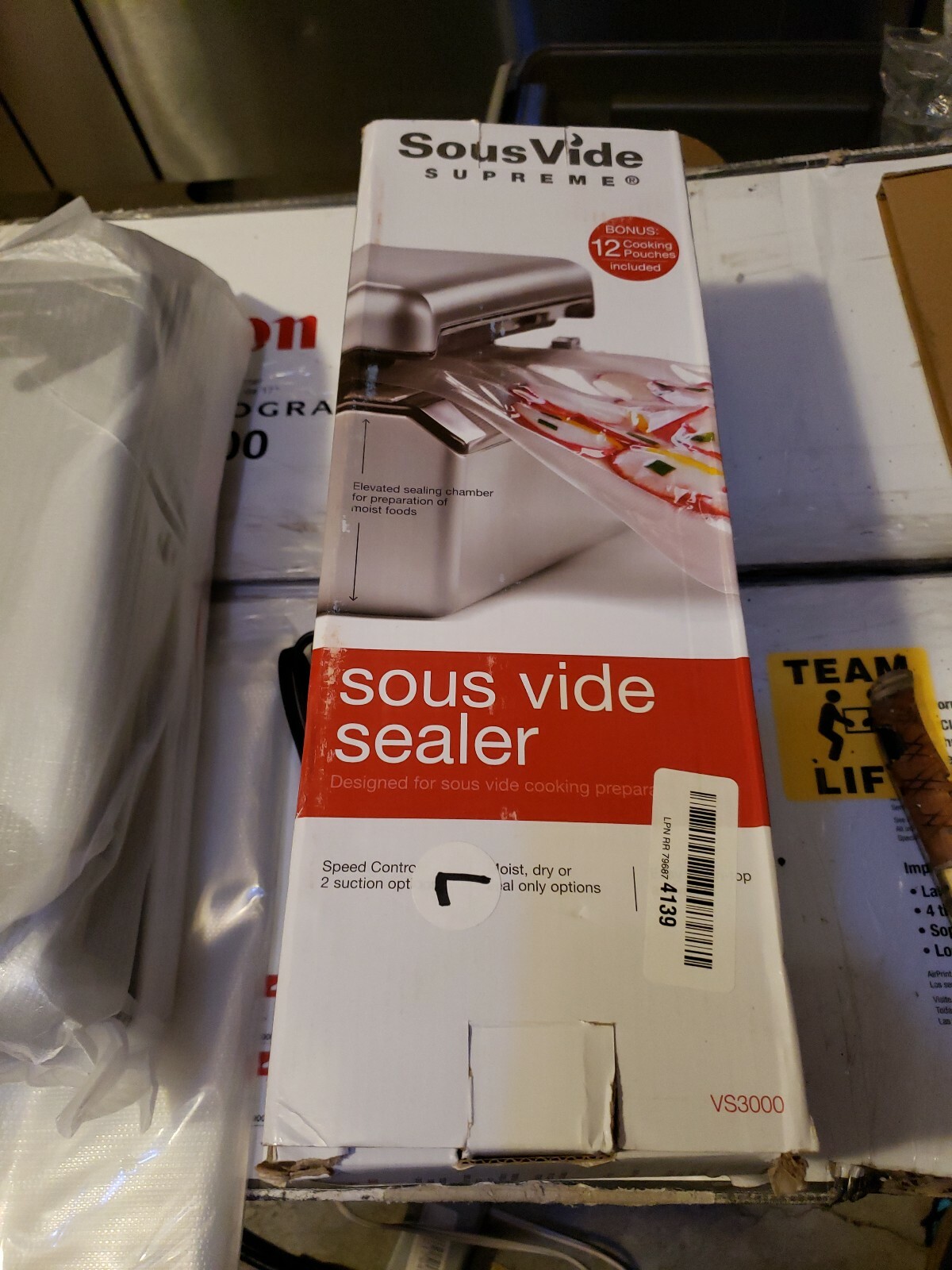 Sousvide Supreme Vacuum Sealer VS3000 w/ 12 Cooking Pouches eBay