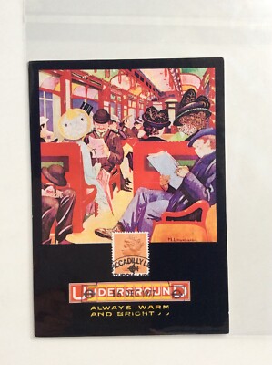 AK - Unterirdisches Plakat von 1912 ''Immer warm...'' Frankaturmarke 16.12.77 